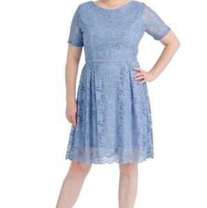 ❗5 For $2️⃣5️⃣ Bundle Sale❗️ SINGLE DRESSES Blue Fit and Flare Dress